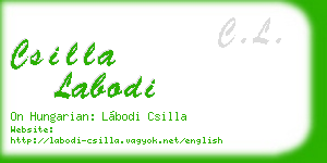 csilla labodi business card