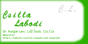 csilla labodi business card